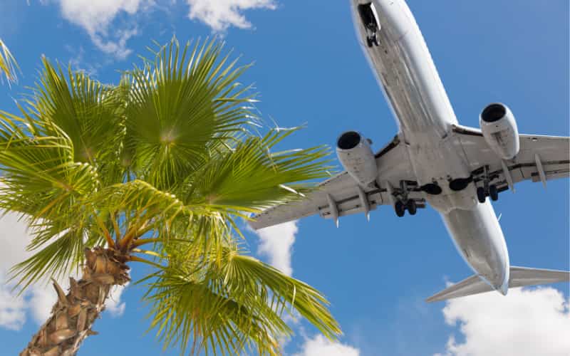 flight at Nassau's international airport